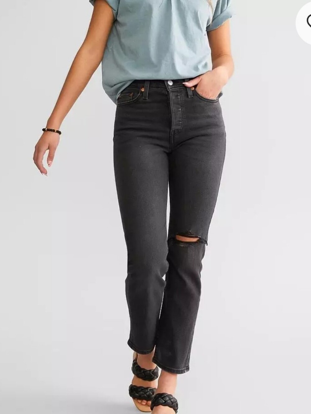 Levi's Wedgie Straight Button Fly Jeans